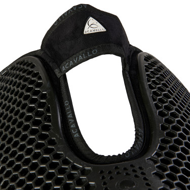 Schokdemper achter van suède met schapenvacht en voor van gel Acavallo Zwart / natuur Schokdemper achter van suède met schapenvacht en voor van gel Acavallo Zwart / natuur