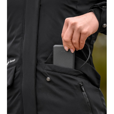 ELT Comfort Heart verwarmde parka Zwart