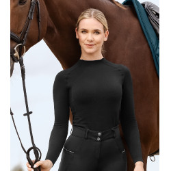 T-shirt technique ELT en maille 3D Richmond manches longues femme Noir