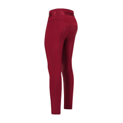 Legging d'équitation Euro-Star Impress FullGrip Amarante Rouge