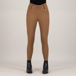 Legging d'équitation HV Polo Favourite Highwaist FullGrip Cuir Noir