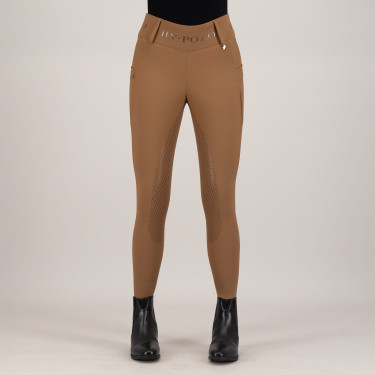 Legging d'équitation HV Polo Favourite Highwaist FullGrip Cuir Noir