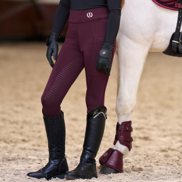 Paardrijlegging Imperial Riding Tessy FullGrip KIDS Vijg Violet