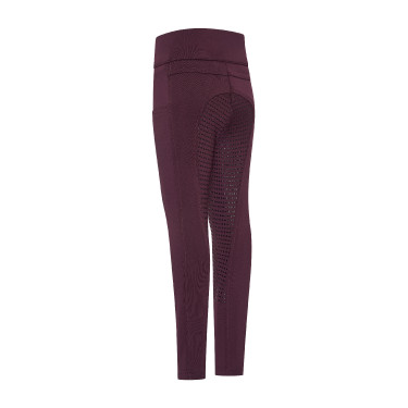 Legging d'équitation Imperial Riding Tessy FullGrip Kids Figue Violet