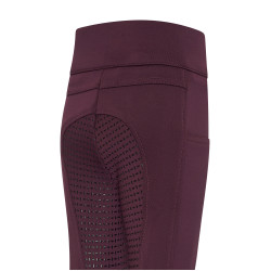 Legging d'équitation Imperial Riding Tessy FullGrip Kids Figue Violet