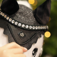 Bonnet anti-mouches Hobby Horse Imperial Riding Free Spirit Noir glitter Bonnet anti-mouches Hobby Horse Imperial Riding Free Spirit Noir glitter