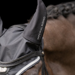 Oor- en vliegenmasker Imperial Riding Luminous Zwart