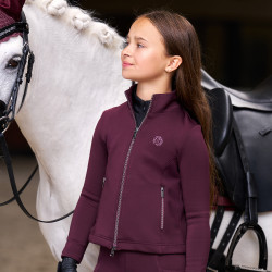 Cardigan Imperial Riding Carla kids Figue Violet