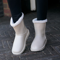 Imperial Riding stalschoenen met bont dames Crème Beige Imperial Riding stalschoenen met bont dames Crème Beige