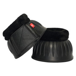 Overreachbeschermers Imperial Riding met bont Zwart