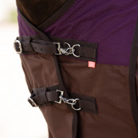 Couverture d'extérieur Imperial Riding Customized High Neck 200g Bordeaux / marron clair Couverture d'extérieur Imperial Riding Customized High Neck 200g Bordeaux / marron clair