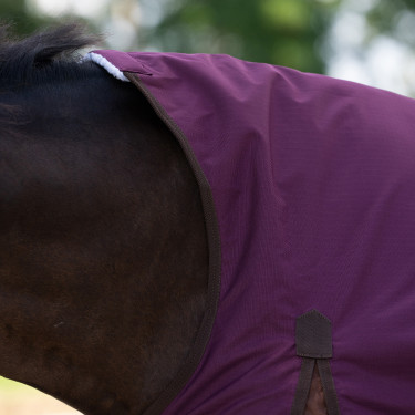 Buiten­deken Imperial Riding Customized High Neck 300 g Bordeaux / lichtbruin