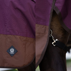 Couverture d'extérieur Imperial Riding Customized High Neck polaire Bordeaux / marron clair Couverture d'extérieur Imperial Riding Customized High Neck polaire Bordeaux / marron clair