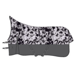 Couverture d'extérieur Imperial Riding Customized High Neck polaire Violet carreaux / gris Couverture d'extérieur Imperial Riding Customized High Neck polaire Violet carreaux / gris