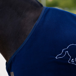 HV Polo Basic fleecedeken Marine Marineblauw