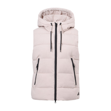 Donsbodywarmer zonder mouwen Euro-Star Isla dames Klei Beige