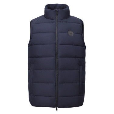 Mouwloze gewatteerde bodywarmer HV Polo Cliff heren Marine Marineblauw