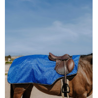 Couvre-reins Equithème Tyrex 1200 D doublé polaire Gris / orange Couvre-reins Equithème Tyrex 1200 D doublé polaire Gris / orange