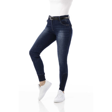 Jeans dames Equithème Texas Blauw denim Jeans dames Equithème Texas Blauw denim