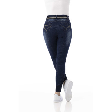 Jeans dames Equithème Texas Blauw denim Jeans dames Equithème Texas Blauw denim