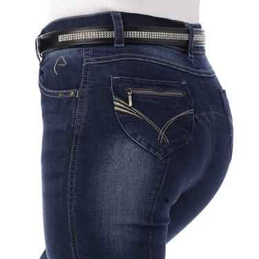 Jeans dames Equithème Texas Blauw denim Jeans dames Equithème Texas Blauw denim