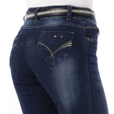 Jeans dames Equithème Texas Blauw denim Jeans dames Equithème Texas Blauw denim