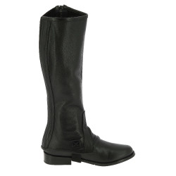 Mini-chaps Equithème leer Zwart
