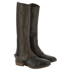 Mini-chaps Equithème cuir Marron Mini-chaps Equithème cuir Marron