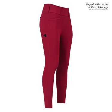 Legging d'équitation Euro-Star Enforce winter FullGrip femme Amarante