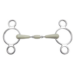 Mors réglable Feeling 3 anneaux flexi double brisure Mors réglable Feeling 3 anneaux flexi double brisure