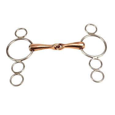 Verstelbaar bit Feeling 4 ringen koper