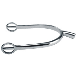 Éperons Feeling Prince de Galles à passants arrondis inox Éperons Feeling Prince de Galles à passants arrondis inox