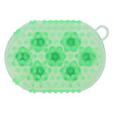 Gant double face étrille et massage Vert Gant double face étrille et massage Vert