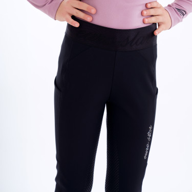 Legging d'équitation Euro-Star Impress FullGrip kids Noir