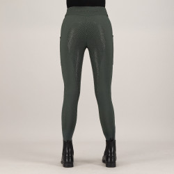 Legging d'équitation HV Polo Estrelle FullGrip femme Vert canard
