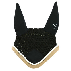 Bonnet chasse-mouches Equithème Polyfun Noir / taupe