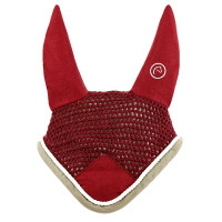 Bonnet chasse-mouches Equithème Polyfun Bordeaux / taupe