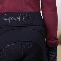 Legging d'équitation Imperial Riding Teddy FullGrip kids Noir