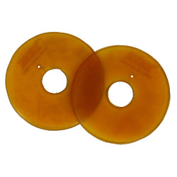 Rondelles de mors Norton semi-ouverte Naturel Marron Rondelles de mors Norton semi-ouverte Naturel Marron