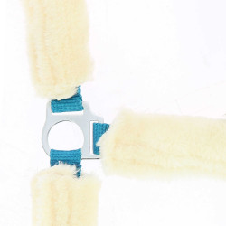 Licol Norton Full mouton synthétique Bleu électrique / écru