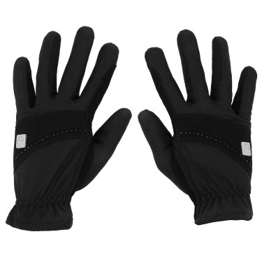 Equithème Strass Handschoenen Zwart