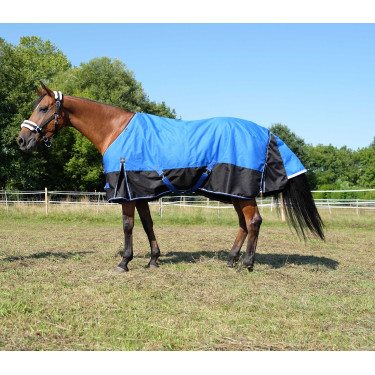 Equithème Tyrex 1200D Aisance deken Blauw / zwart Equithème Tyrex 1200D Aisance deken Blauw / zwart