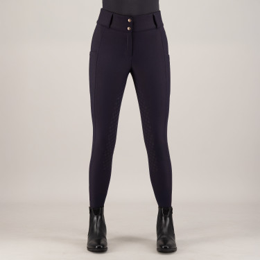 Pantalon d'équitation Imperial Riding Bilou FullGrip femme Marine Bleu marine