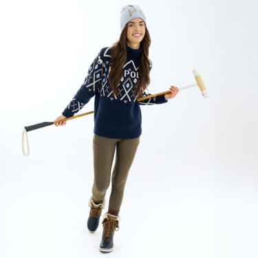 Pullover HV Polo Dorian femme Marine Bleu marine