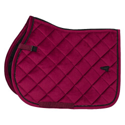 Tapis de selle Euro-Star Velvet GP Cerise noire