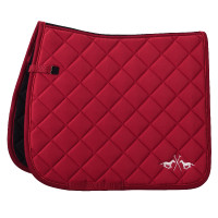 Tapis de selle HV Polo Celia club Dessage Rose rouge