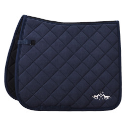 Tapis de selle HV Polo Celia club Dessage Marine Bleu marine Tapis de selle HV Polo Celia club Dessage Marine Bleu marine