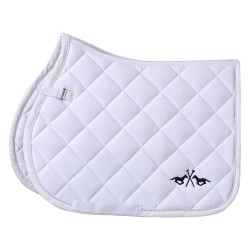 Tapis de selle HV Polo Celia club GP Blanc