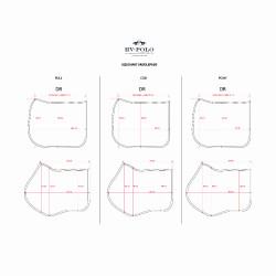 Tapis de selle HV Polo Kelly Dressage Noir Tapis de selle HV Polo Kelly Dressage Noir