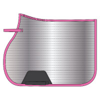 Tapis de selle Imperial Riding Reflective GP Rose néon Tapis de selle Imperial Riding Reflective GP Rose néon